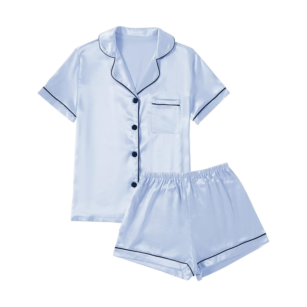 Short Silk Pajamas